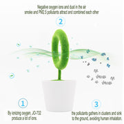 USB Powered Portable Green Plant Negative Ion Desktop Air Purifier_15