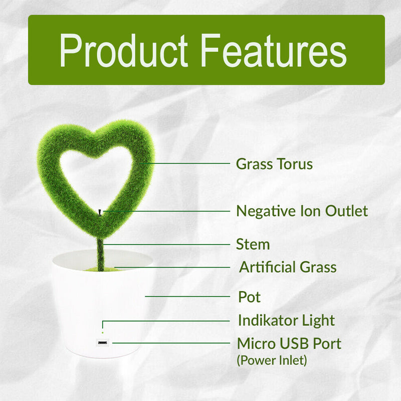 USB Powered Portable Green Plant Negative Ion Desktop Air Purifier_10