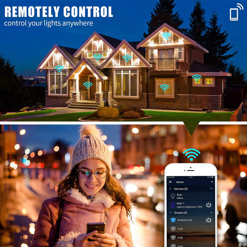 Wi-Fi Enabled 9W Color Changing Smart LED Light Bulb APP Ready_7