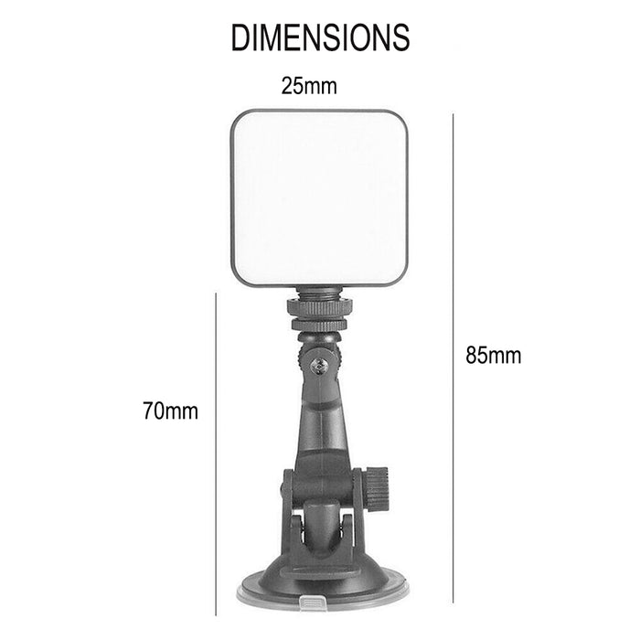 USB Rechargeable Strong Suction Video Conference LED Dimmable Fill Light_11
