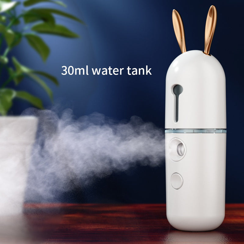 USB Rechargeable Rabbit Nano Mist Sprayer Facial Moisturizer_9