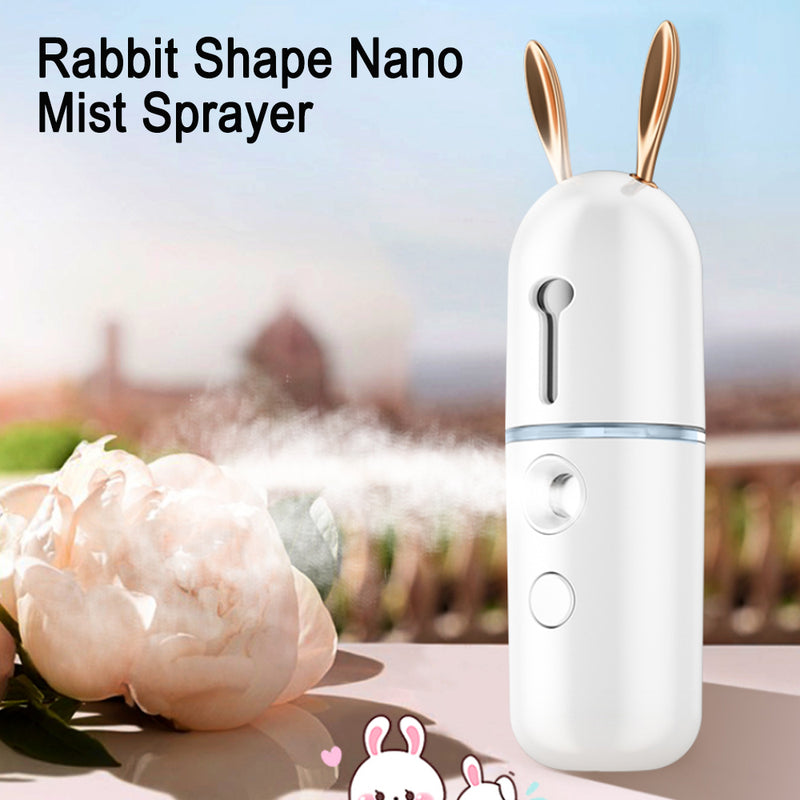 USB Rechargeable Rabbit Nano Mist Sprayer Facial Moisturizer_10