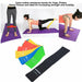 5-Pc Skin Friendly Different Levels Yoga Resistance Bands_13