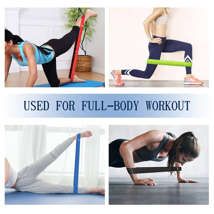 5-Pc Skin Friendly Different Levels Yoga Resistance Bands_5