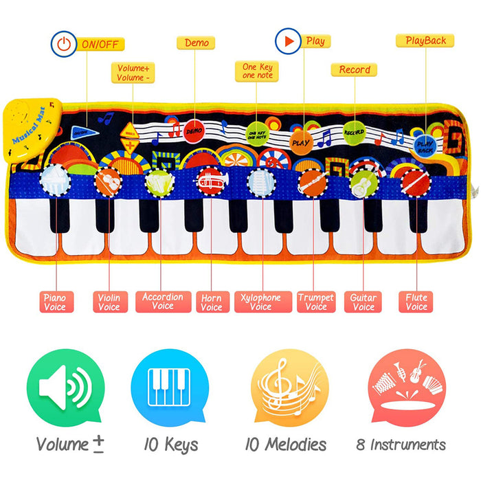 Musical Piano Mat Keyboard Music and Dance Mat_4