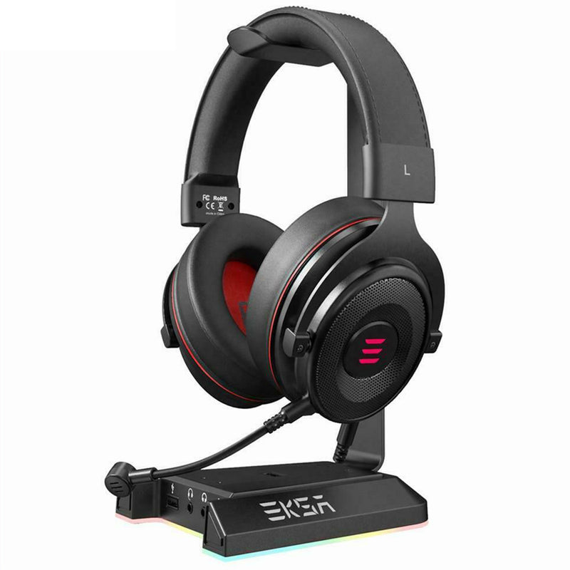 Gaming Headset Stand with 7.1 Surround Sound & USB Ports_1