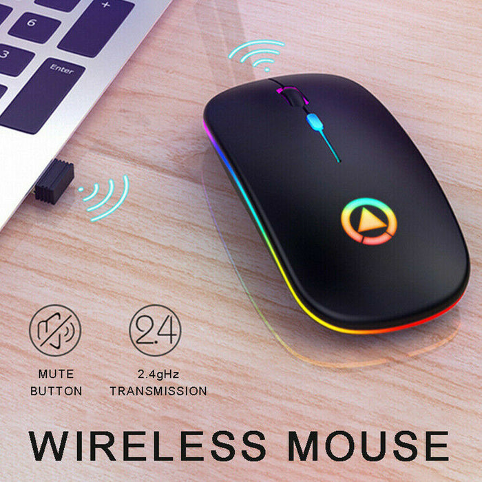 LED Wireless Bluetooth Silent Ergonomic Gaming Mouse_13