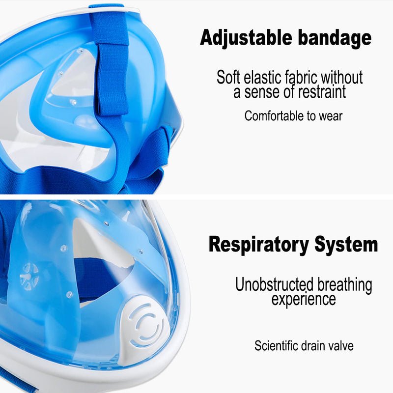 Full Face Dry Diving Mask Adult Silicone Snorkeling Suit_10
