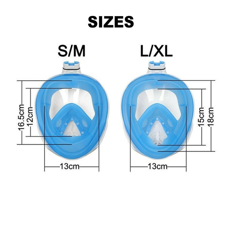 Full Face Dry Diving Mask Adult Silicone Snorkeling Suit_3