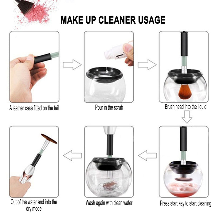 Electric Rotating Makeup Brush Cleaning Kit_1
