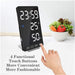 6-inch LED Mirror Touch Button Alarm Clock_4
