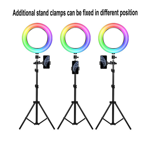 26cm RGB LED Selfie Ring Fill Light with Tripod_1