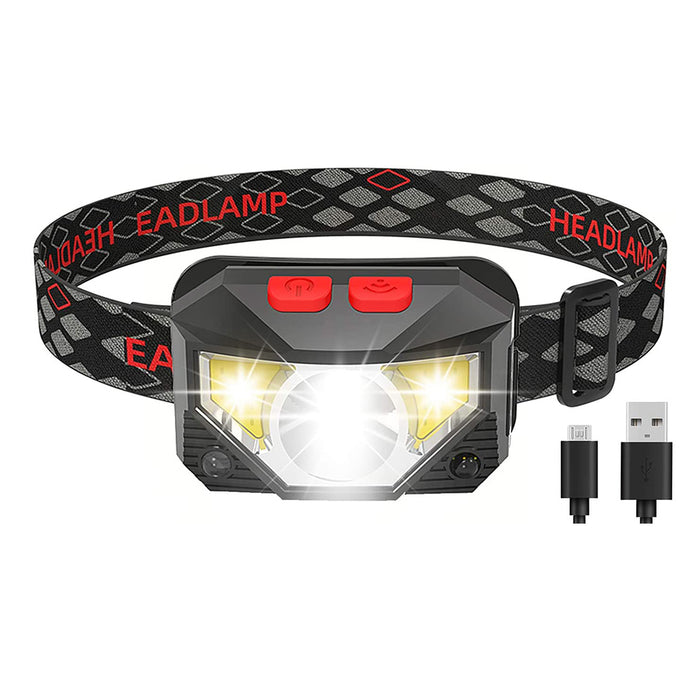 Bright Waterproof Rechargeable LED Head Lamp_5