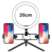 26cm Dual-Device Mount LED Fill Ring Light_5