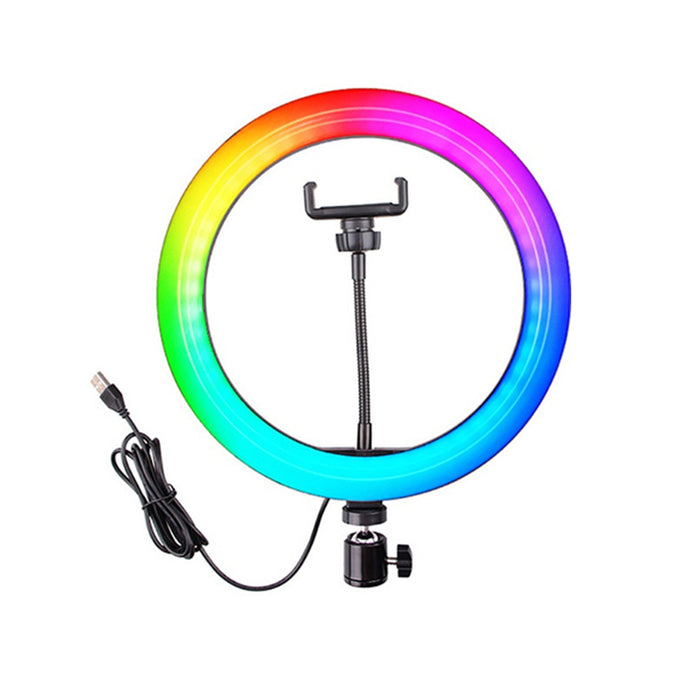 26cm RGB LED Selfie Ring Fill Light with Tripod_5