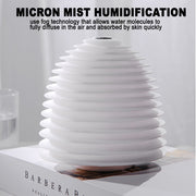 USB Interface Round LED Bedside Night Light Humidifier and Diffuser_7