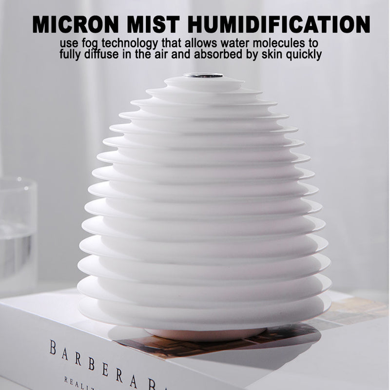 USB Interface Round LED Bedside Night Light Humidifier and Diffuser_7