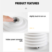USB Interface Round LED Bedside Night Light Humidifier and Diffuser_1