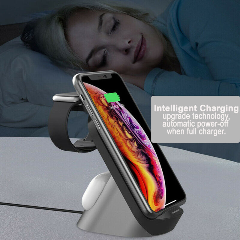3-in-1 Wireless Vertical Stand Mobile Phone Watch and Headset Charger_11