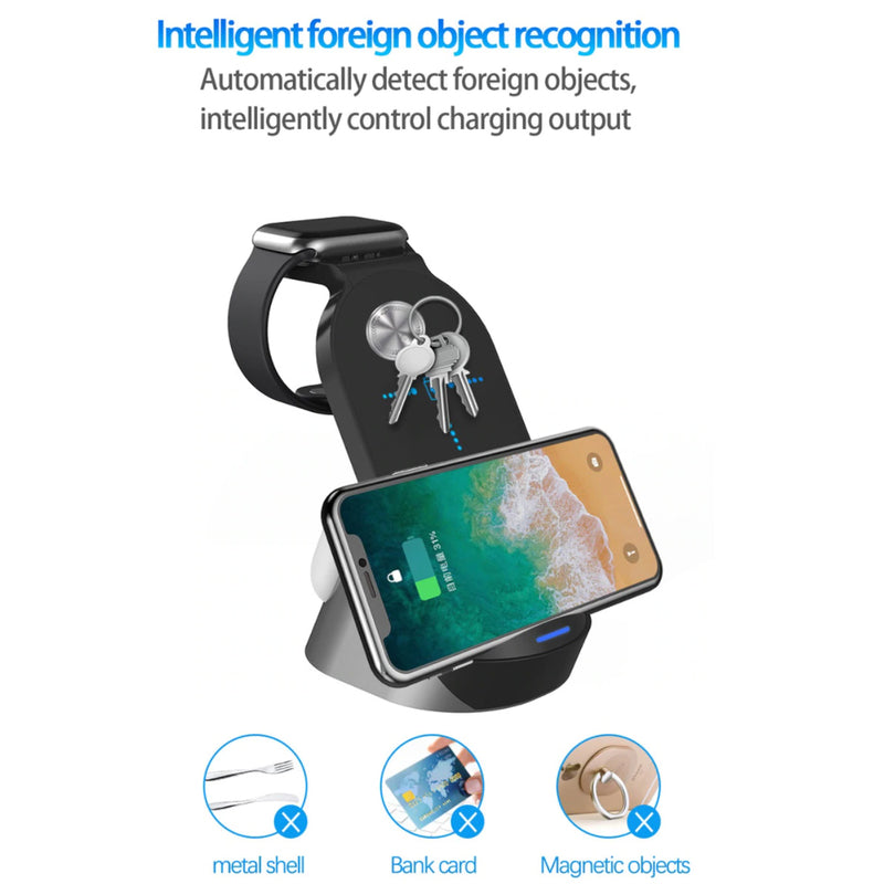3-in-1 Wireless Vertical Stand Mobile Phone Watch and Headset Charger_2