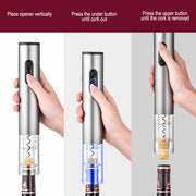 4-in-1 Electric Corkscrew Rechargeable Cordless Wine Bottle Opener_7