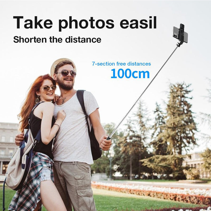 2-in-1 Foldable Monopod and Tripod with Remote Control Shutter Fill Light_11
