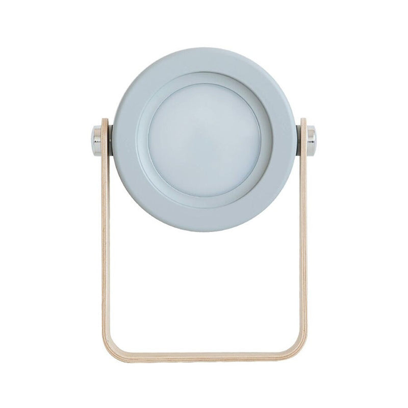 USB Rechargeable LED Retractable Folding Lamp Portable Wooden Night Light_8