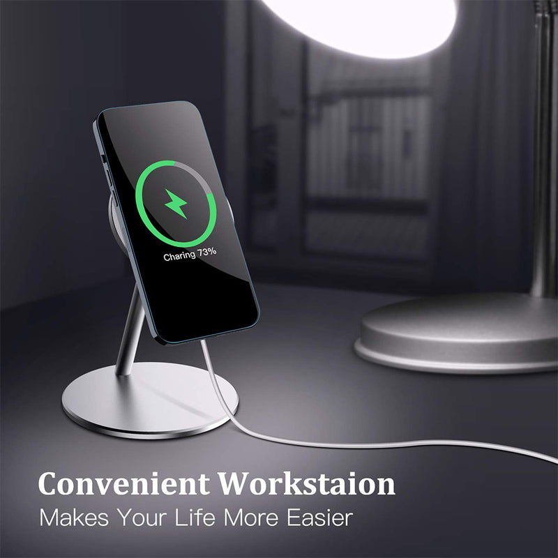 Aluminum Wireless Magnetic Mobile Phone Holder MagSafe Compatible_4