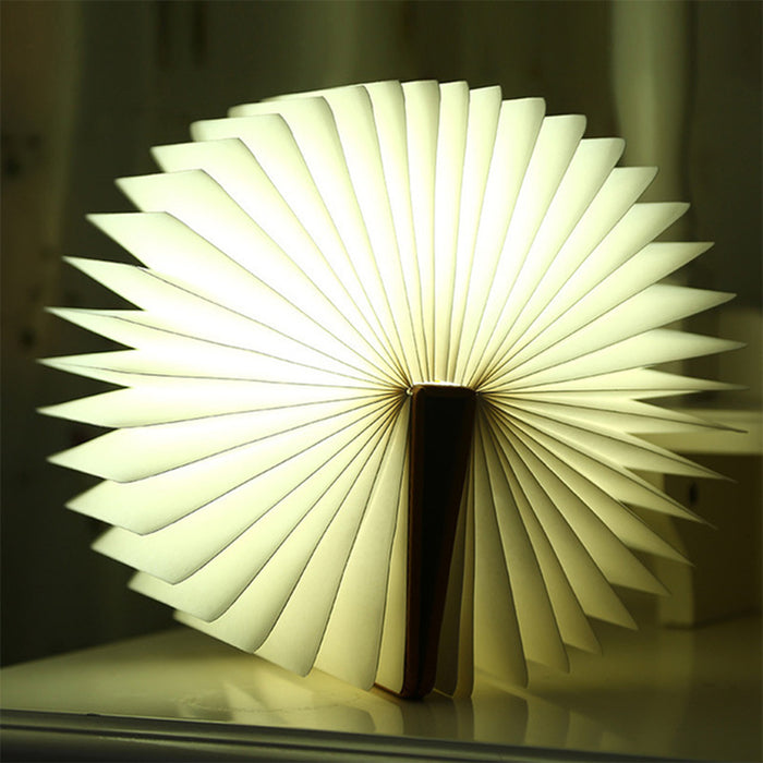 USB Rechargeable 3 Colors 3D Creative Foldable LED Book Night Light_6