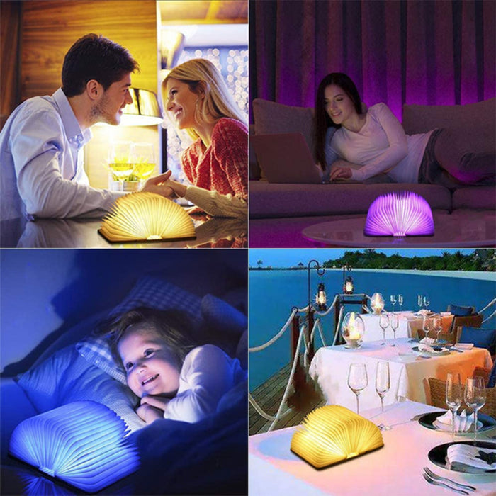 USB Rechargeable 3 Colors 3D Creative Foldable LED Book Night Light_10