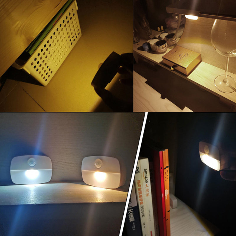 LED Motion Sensor Battery Operated Wireless Wall Closet Lamp Night Light_8