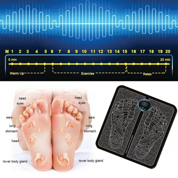 USB Rechargeable Foot Cushion and Massager with LCD Gear Display_8