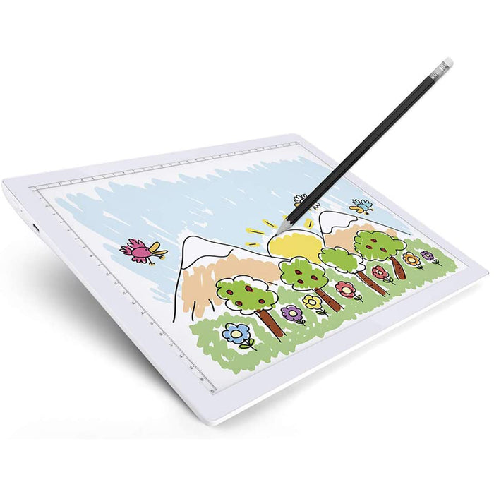 USB Rechargeable A4 Magnetic Pad Guide Light Tracing and Drawing Board_2