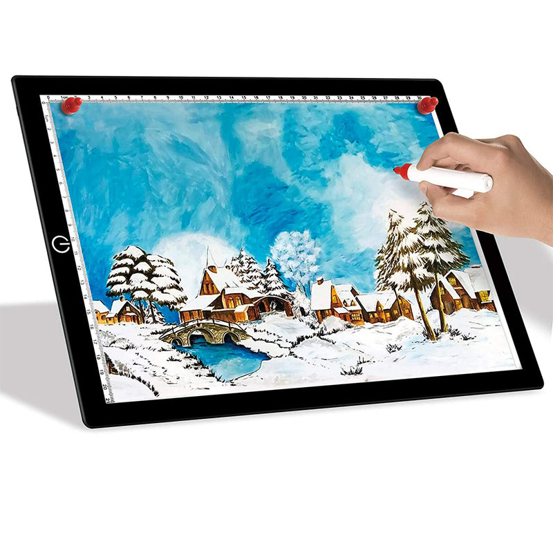 A4 Tracing Light Pad Magnetic Drawing Board Tracing Fill Light_1