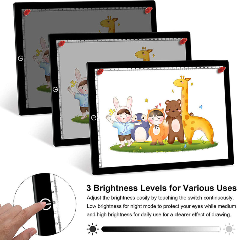 A4 Tracing Light Pad Magnetic Drawing Board Tracing Fill Light_8