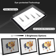 A4 Tracing Light Pad Magnetic Drawing Board Tracing Fill Light_9