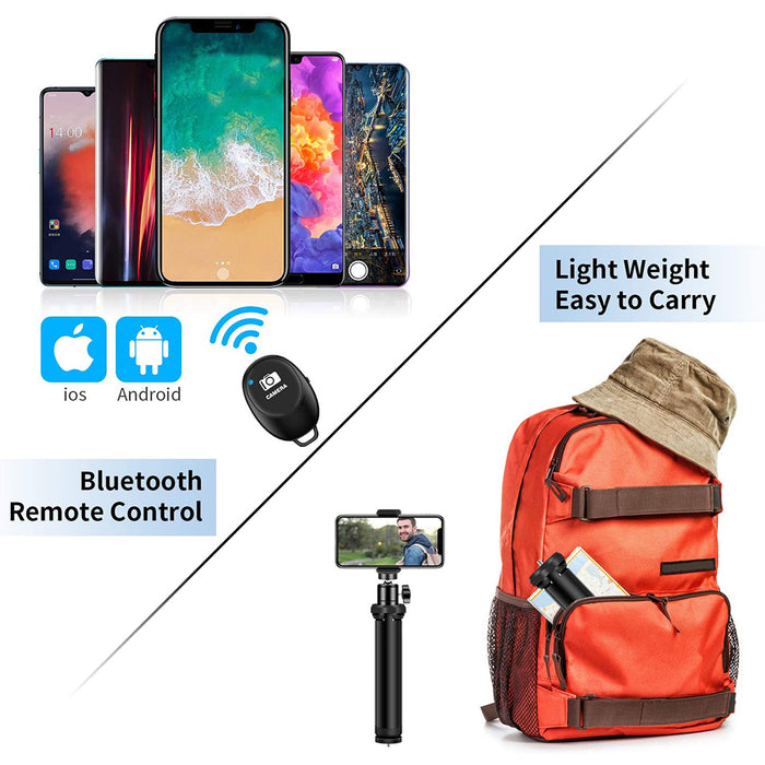 2-in-1 Remote Shutter Mini Tripod and Selfie Stick for Smartphones_3