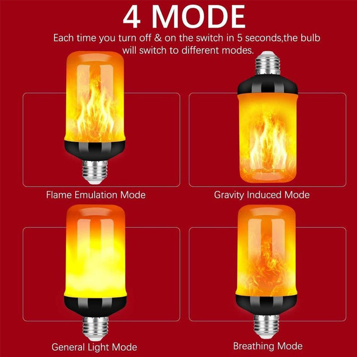 5W 4 Modes Burning Flickering Flame LED Light Bulb_2