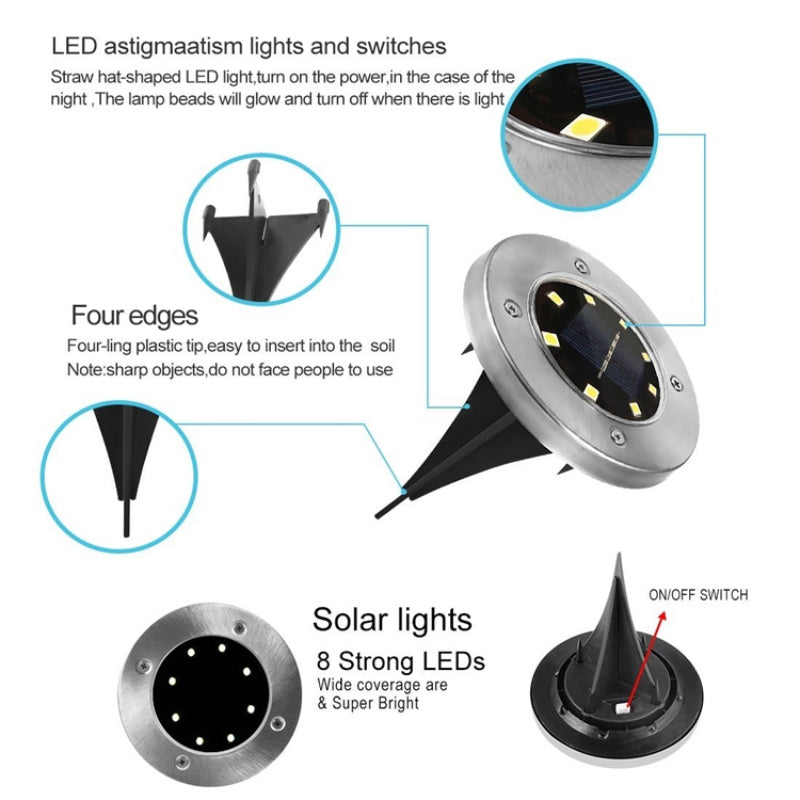 Outdoor LED Solar Garden Ground Lights_3