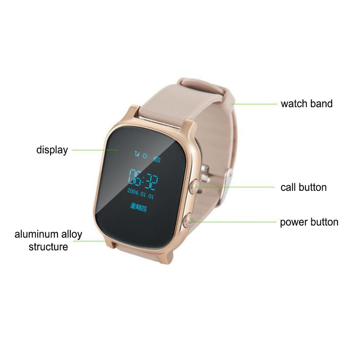 GPS Tracking Watch Device Locator Anti-Lost Bracelet Tracker iOS and Android_4