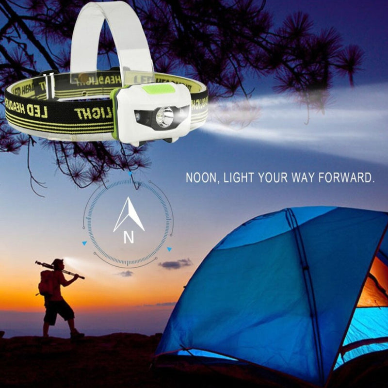 T16 Multi-functional 2+1 Headlight Protection Head-Mounted Flashlight Torch_6