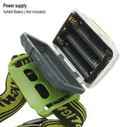 T16 Multi-functional 2+1 Headlight Protection Head-Mounted Flashlight Torch_9