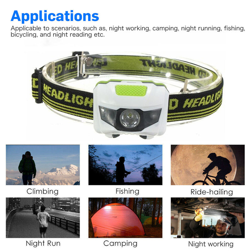 T16 Multi-functional 2+1 Headlight Protection Head-Mounted Flashlight Torch_4