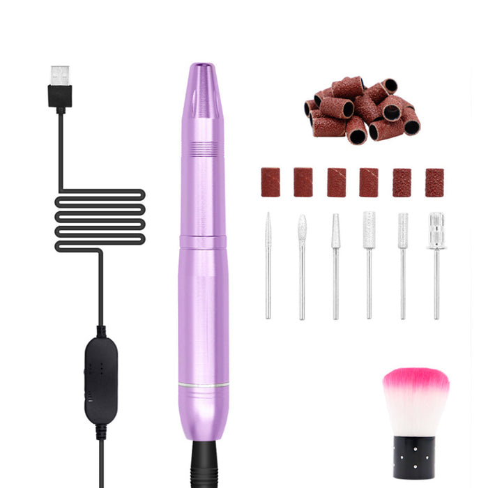 Electric Nail File Manicure and Pedicure Acrylic Nail Drill Set_7