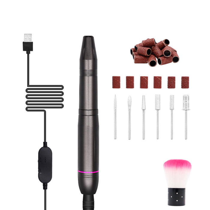 Electric Nail File Manicure and Pedicure Acrylic Nail Drill Set_8