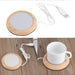 USB Interface Beverage Cup Heater Insulating  Coffee Cup Coaster_2