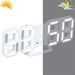 Digital Modern Plugged-in 3D LED Wall and Alarm Clock_7