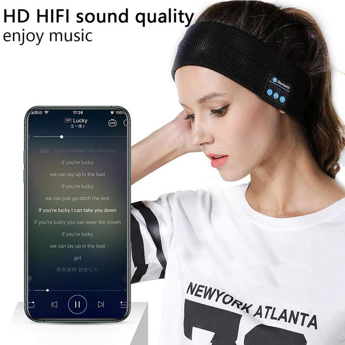 Musical Bluetooth Exercising Rechargeable Sleeping Headband_1