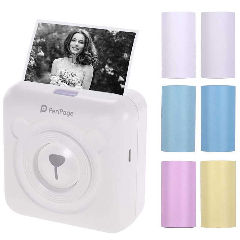 PeriPage Portable Mini Pocket Thermal Paper Photo Printer with Paper_16