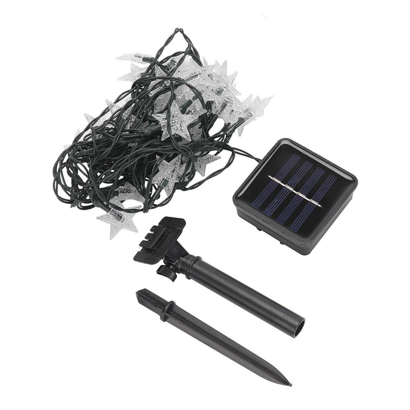 Solar-Powered LED 5-point Star String Lights Outdoor Decorative Lights_21